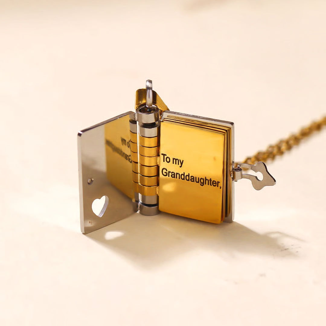 For Granddaughter - The Most Beautiful Chapter Book Necklace